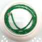 Natural Emerald Rondelle Faceted Gemstone Beaded Necklace