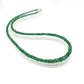 Natural Emerald Rondelle Faceted Gemstone Beaded Necklace
