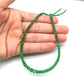 Natural Emerald Rondelle Faceted Gemstone Beaded Necklace