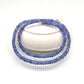 Natural Tanzanite Rondelle Faceted Gemstone Beaded Necklace