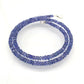 Natural Tanzanite Rondelle Faceted Gemstone Beaded Necklace