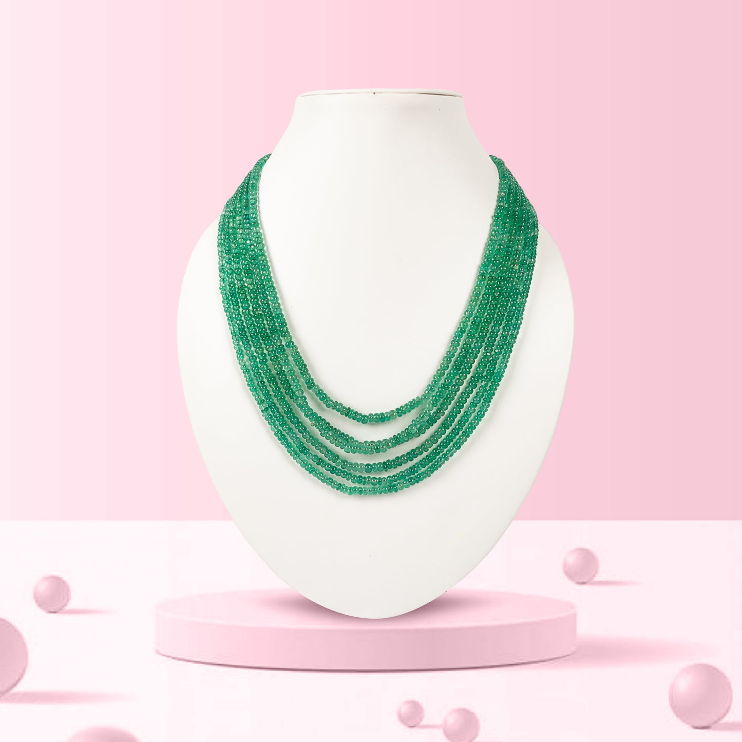 Natural Green strawberry Gemstone Beads Necklace Jewelry