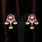925 Silver Pink Stud Earring