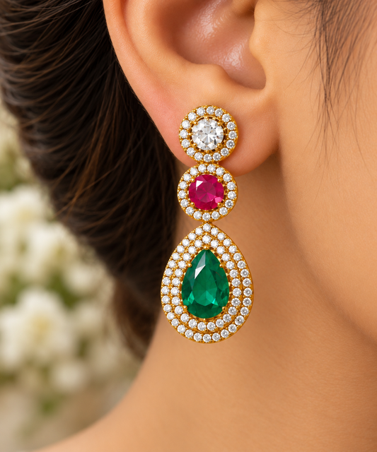 925 Silver Handmade Designer Earrings.