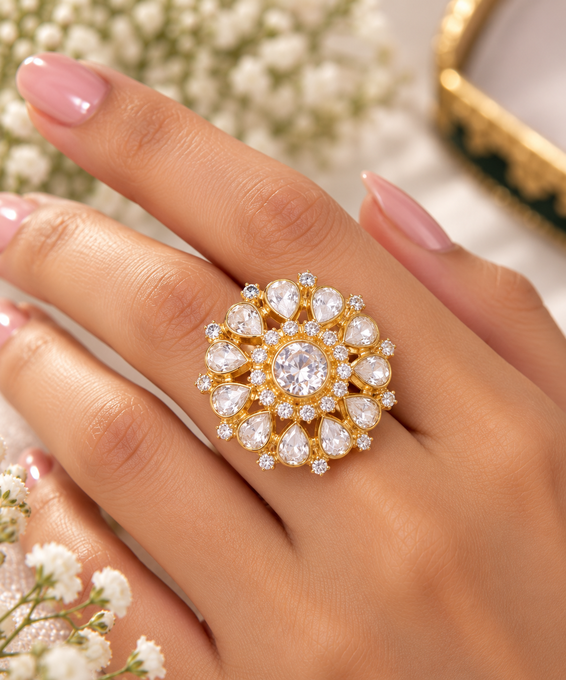 925 Silver Adjustable Ring