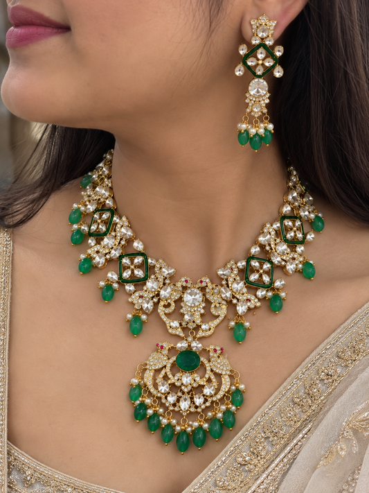 Pure Silver Designer Necklace Set Jewelry