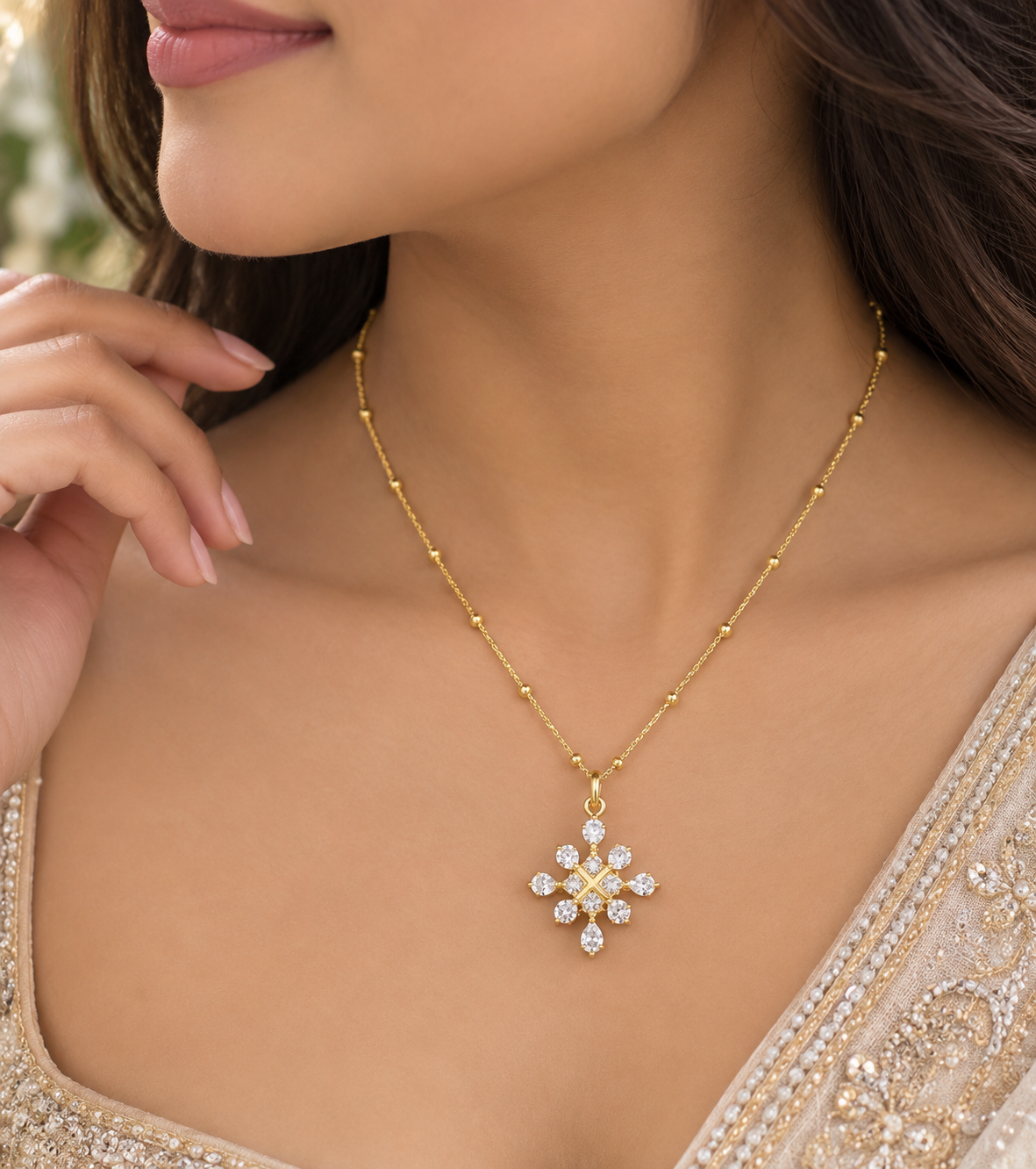 Designer Pure Silver Necklace