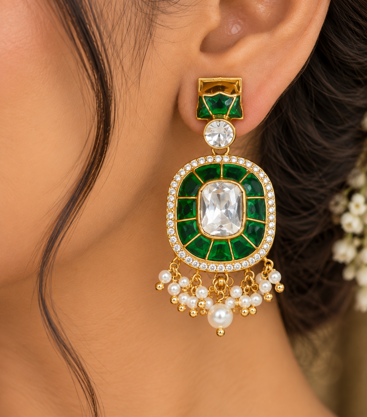 Pure Silver Designer Earrings