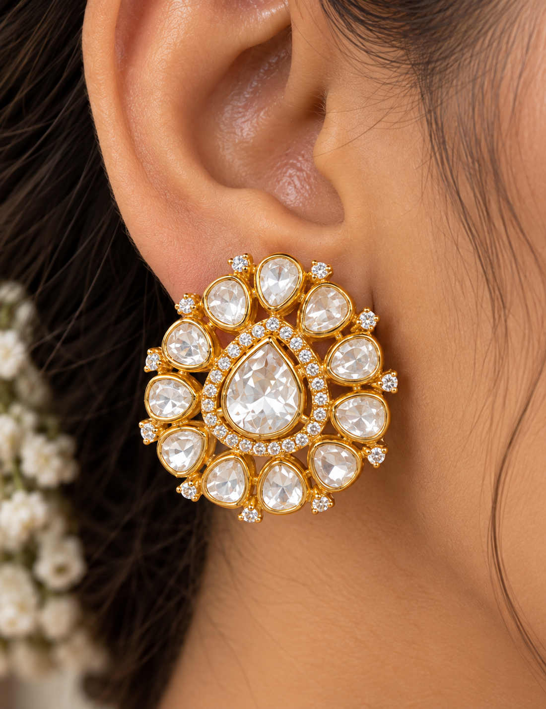 Pure Silver Designer Earrings