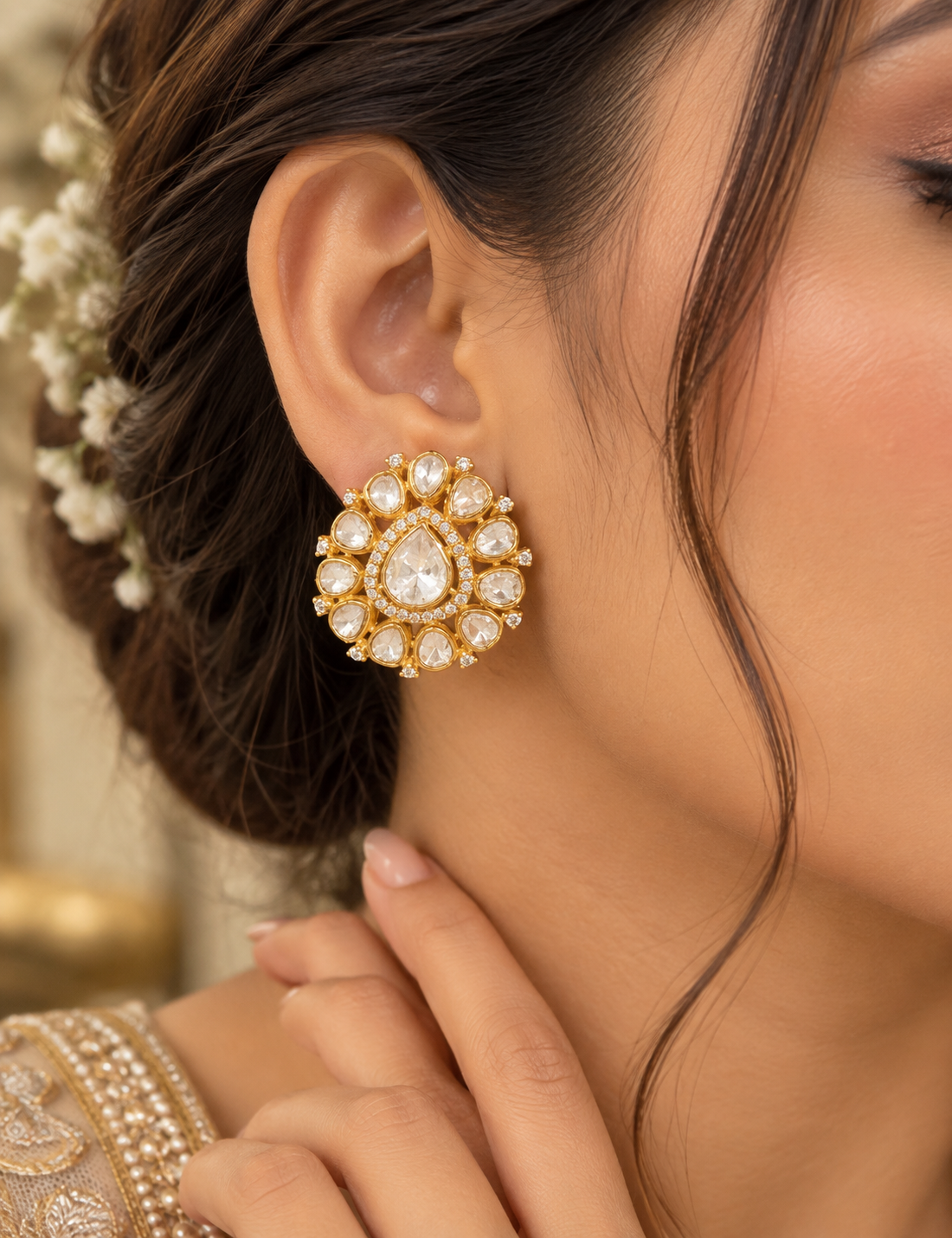 Pure Silver Designer Earrings