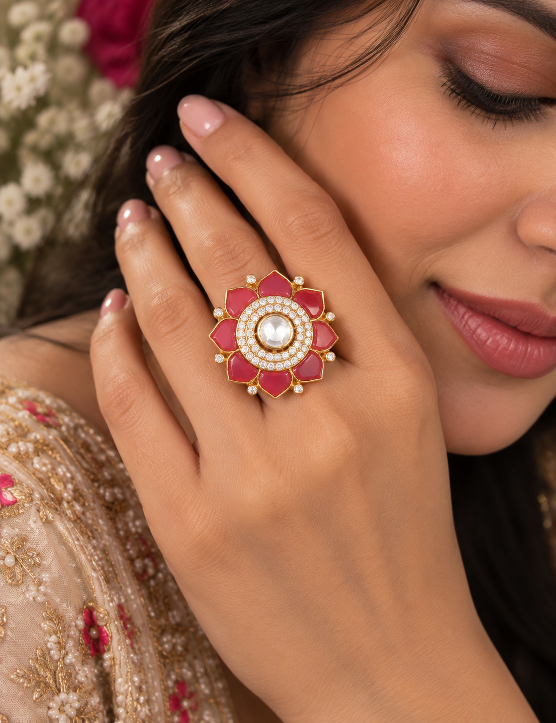 925 Silver Adjustable Ring