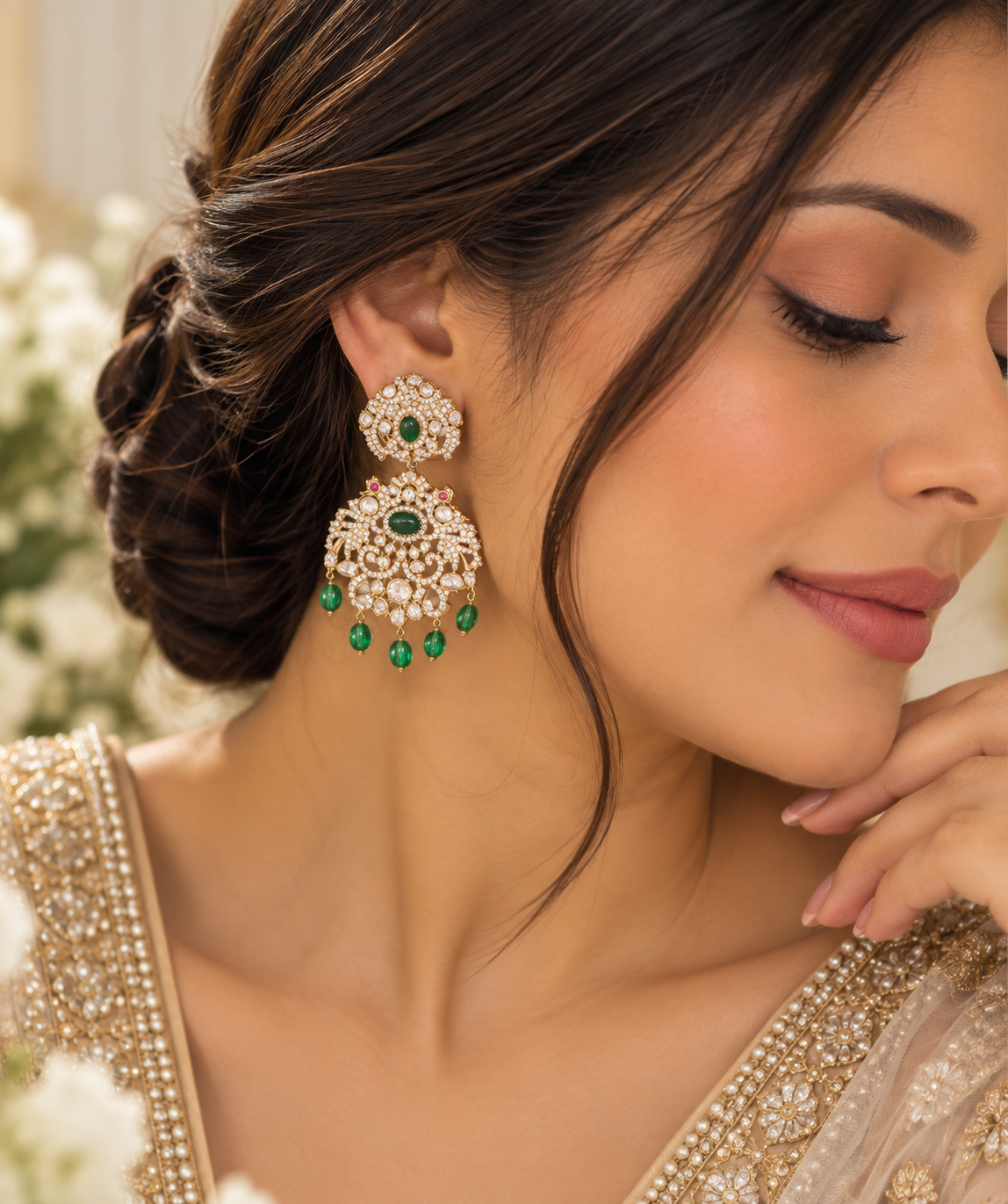925 Silver Moissanite Earring