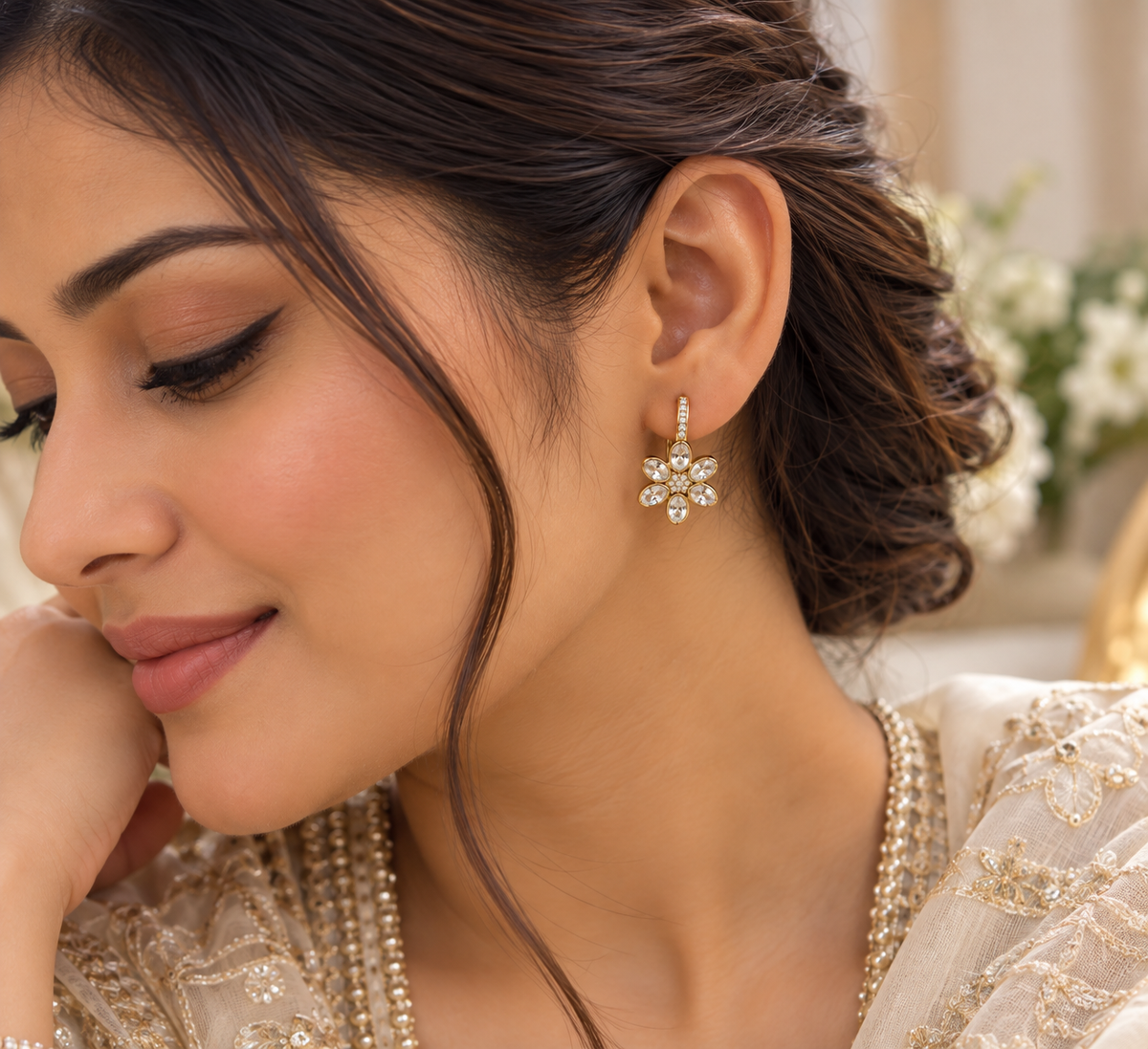 Designer 925 Silver  Earrings