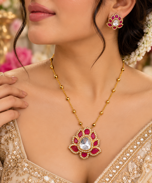 925 Silver Chain Pendant Set Necklace Jewelry