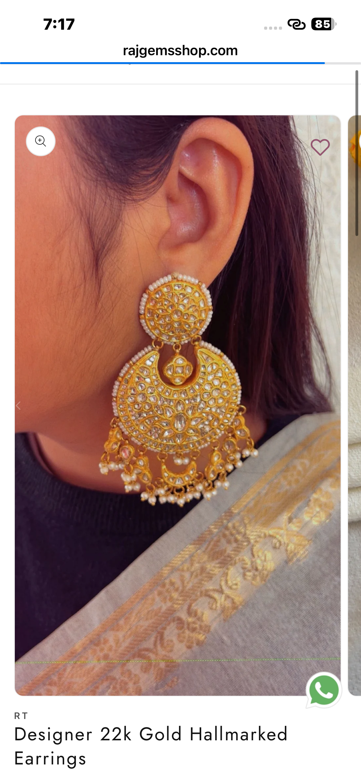 Reserve for Heena kassim 2pair earrings