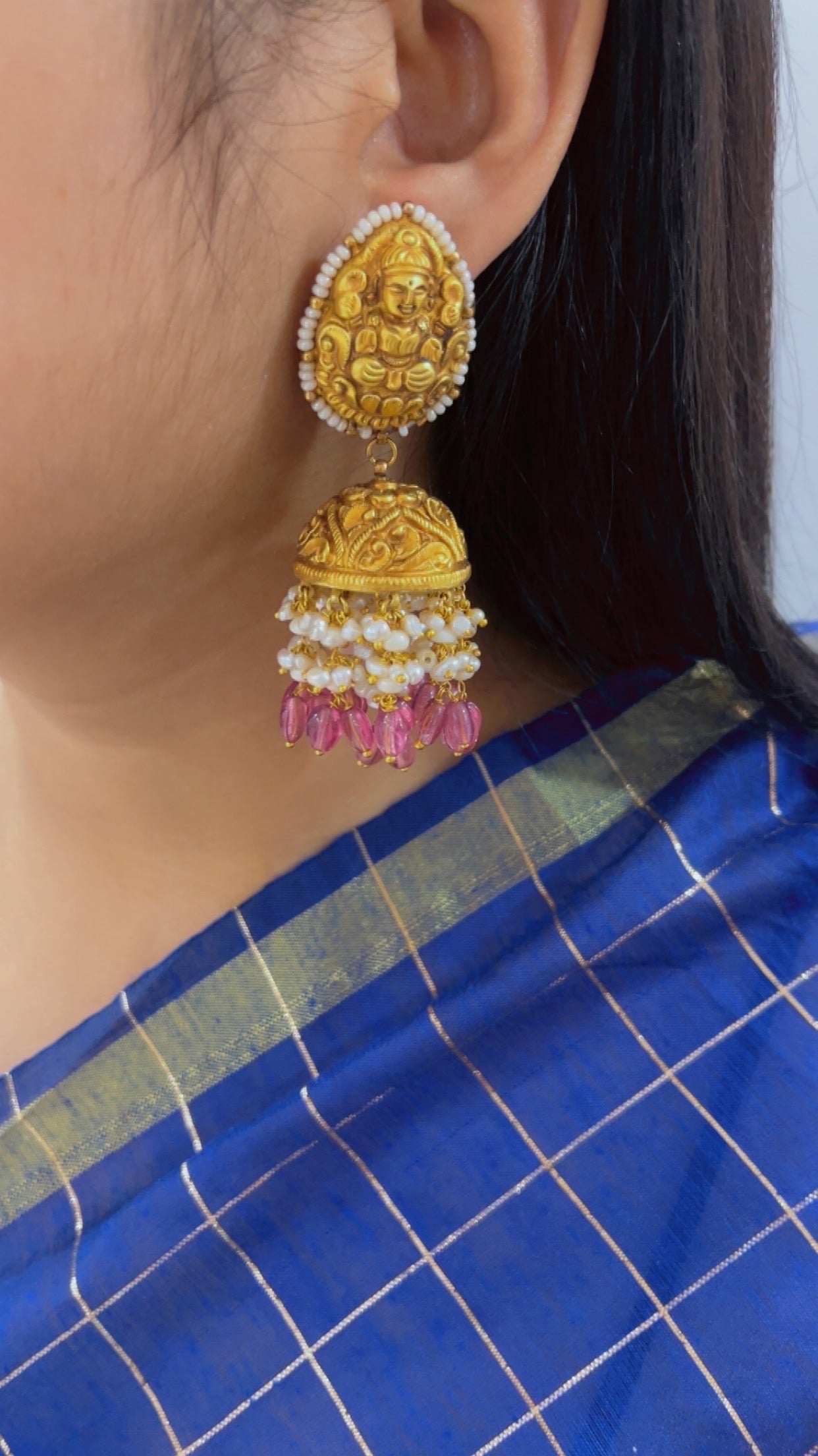 Designer 22k Gold Hallmarked Earrings