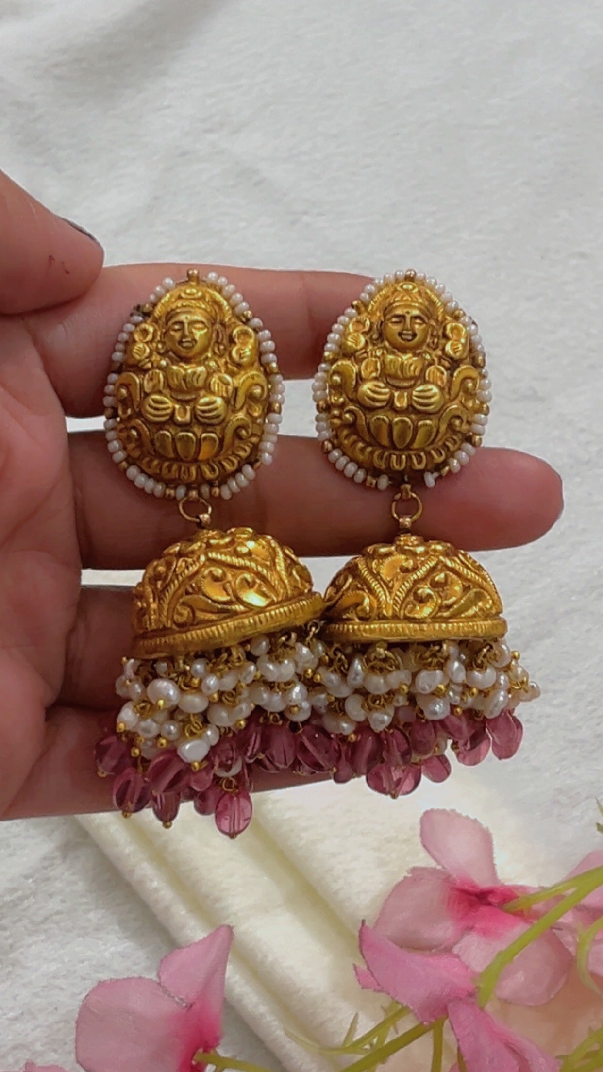 Designer 22k Gold Hallmarked Earrings