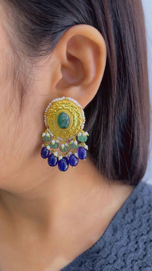 Designer 22k Gold Hallmarked Earrings
