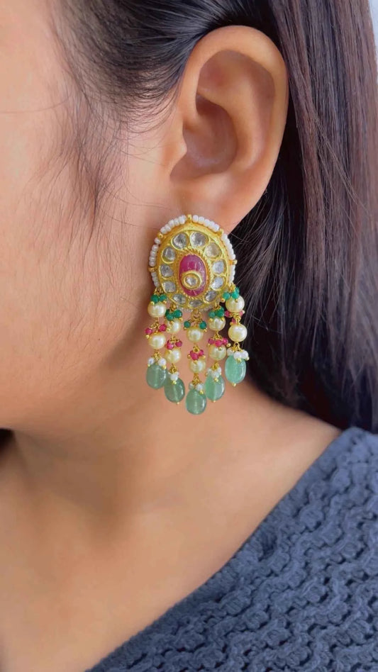 Designer 22k Gold Hallmarked Earrings