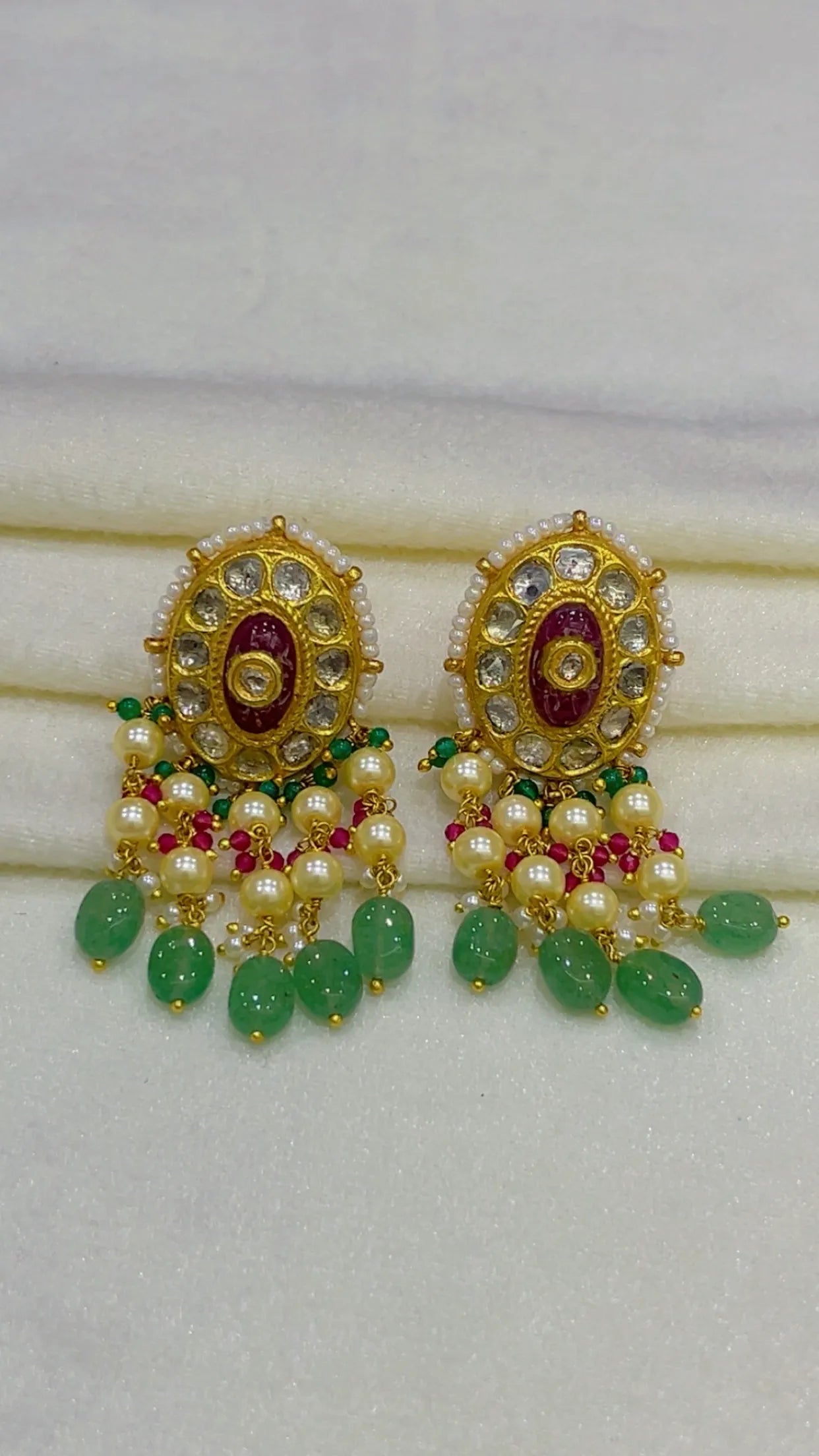 Designer 22k Gold Hallmarked Earrings