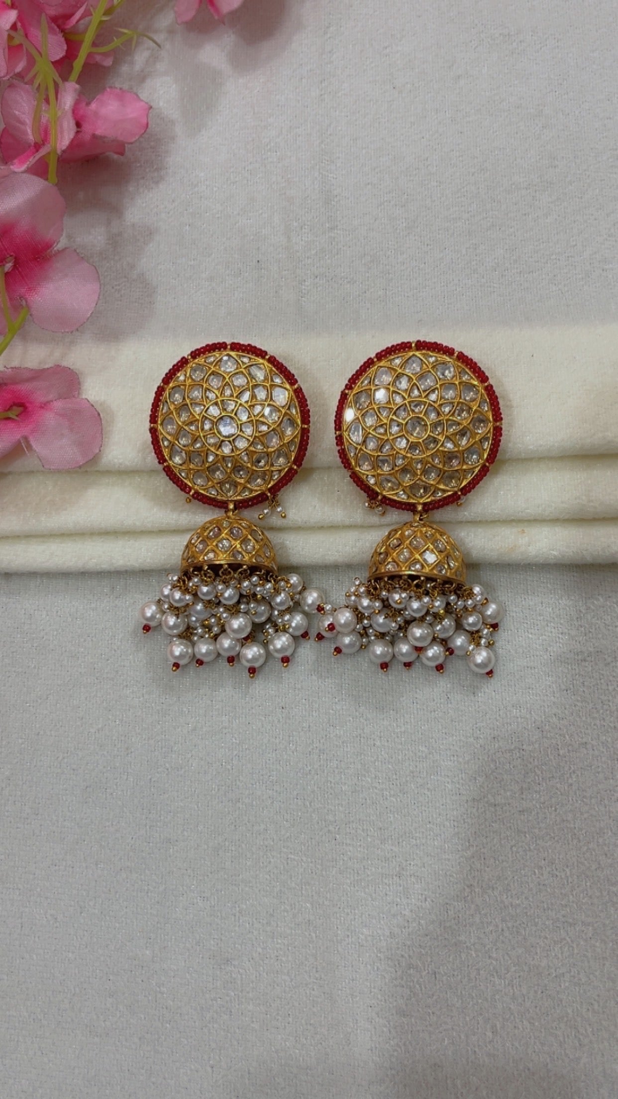 Designer 22k Gold Hallmarked Earrings