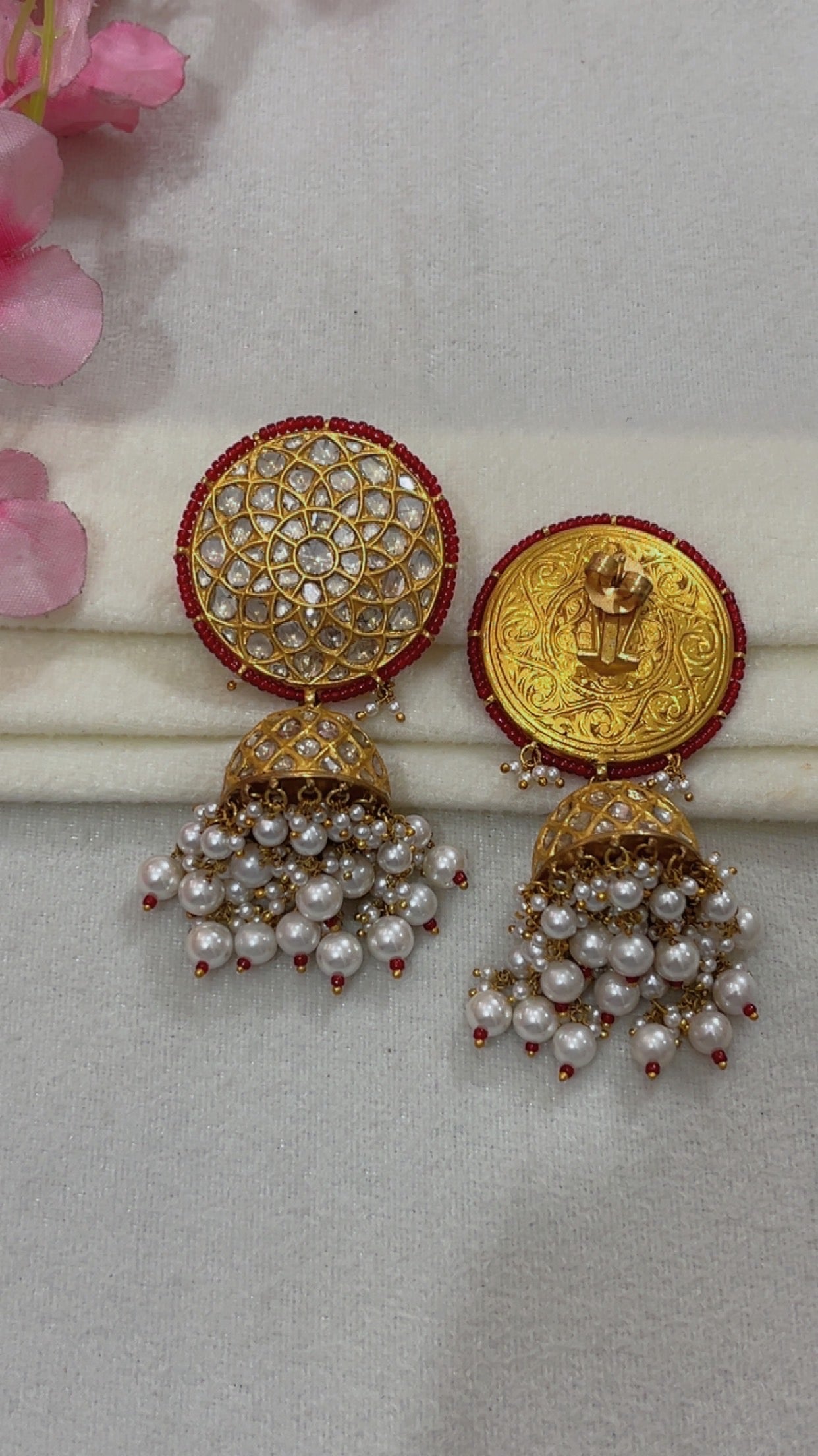 Designer 22k Gold Hallmarked Earrings