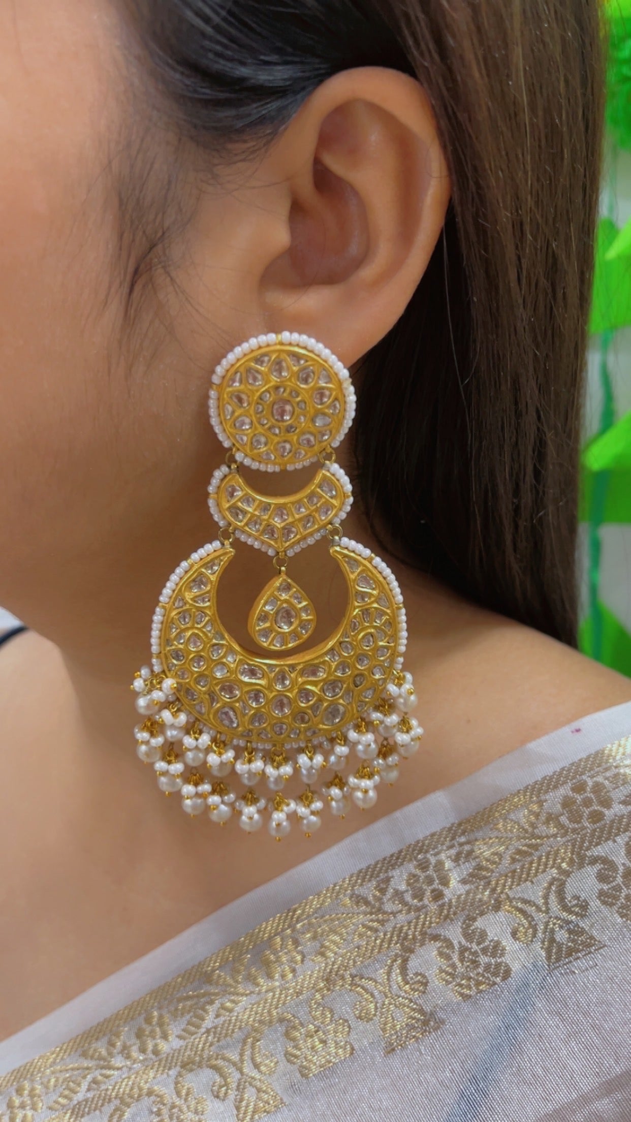 Designer 22k Gold Hallmarked Earrings