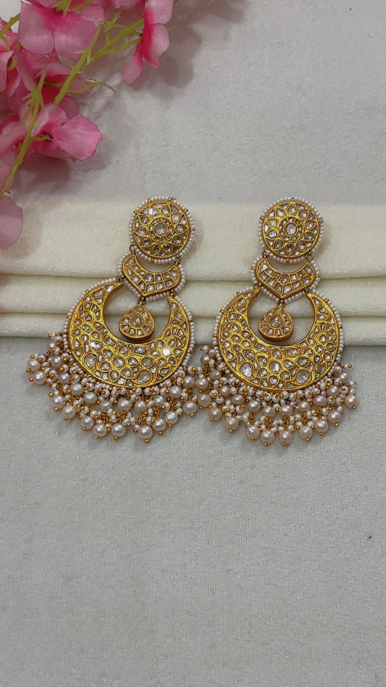 Designer 22k Gold Hallmarked Earrings
