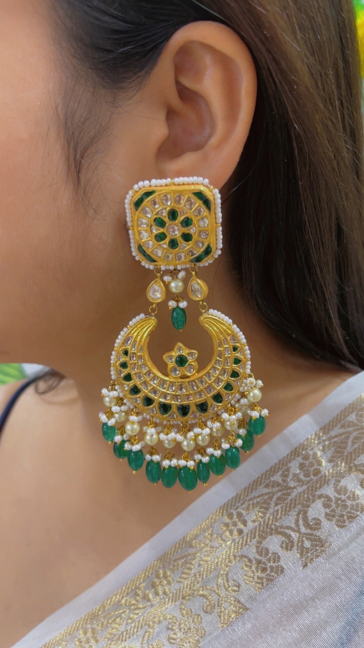 Designer 22k Gold Hallmarked Earrings