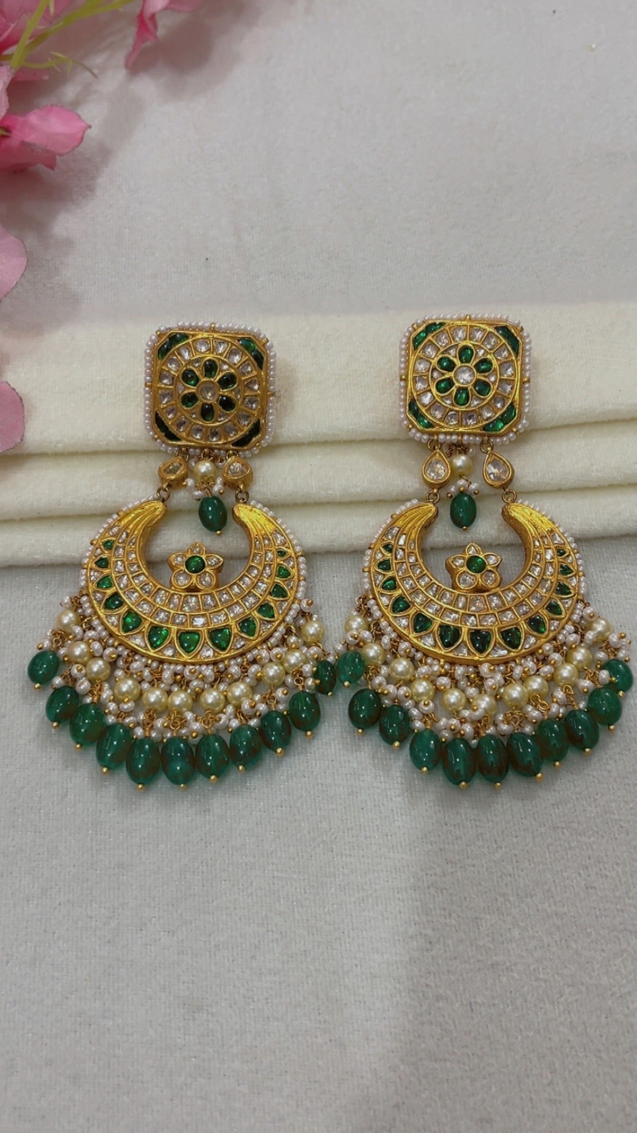 Designer 22k Gold Hallmarked Earrings