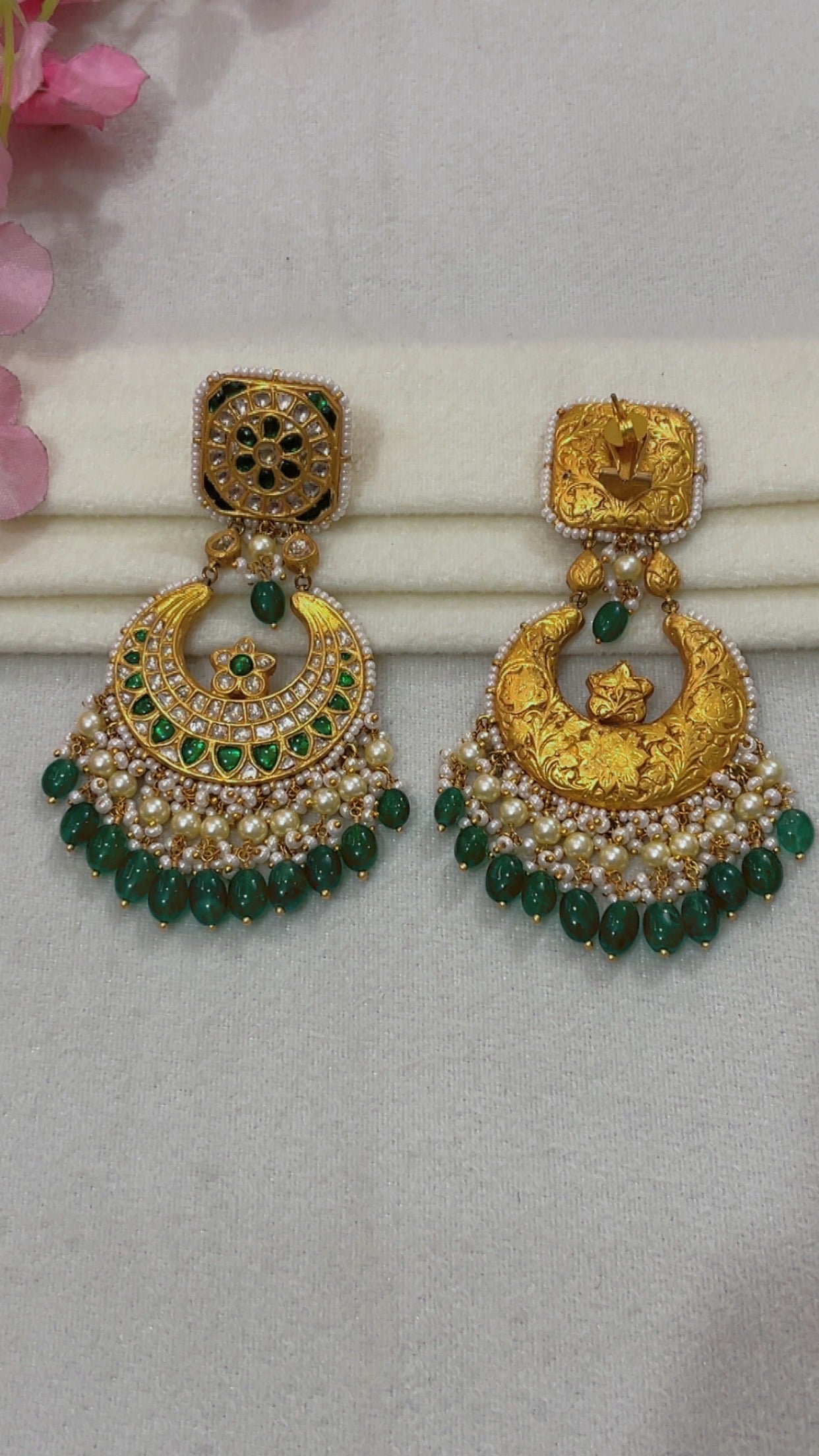 Designer 22k Gold Hallmarked Earrings
