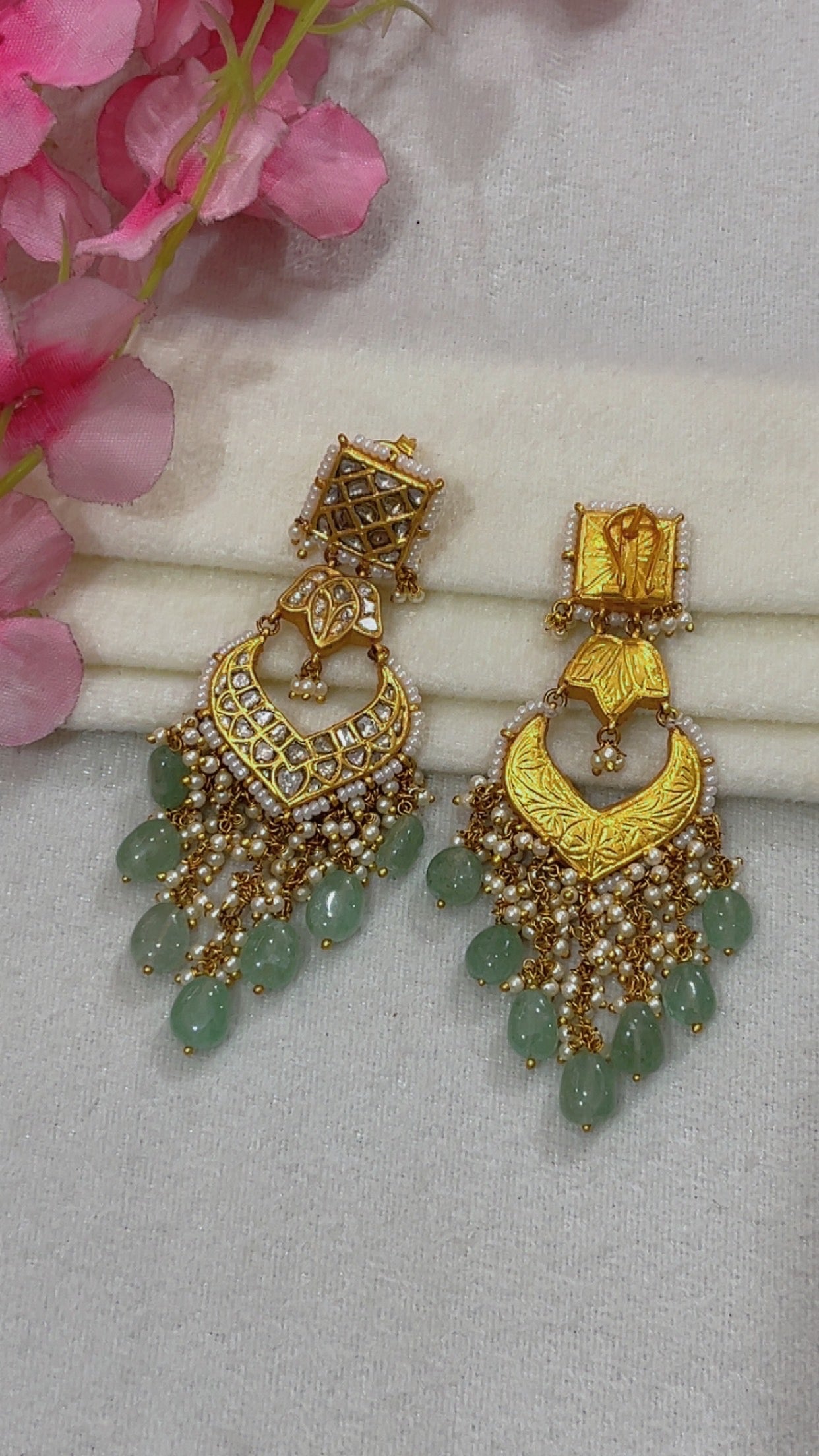 Designer 22k Gold Hallmarked Earrings