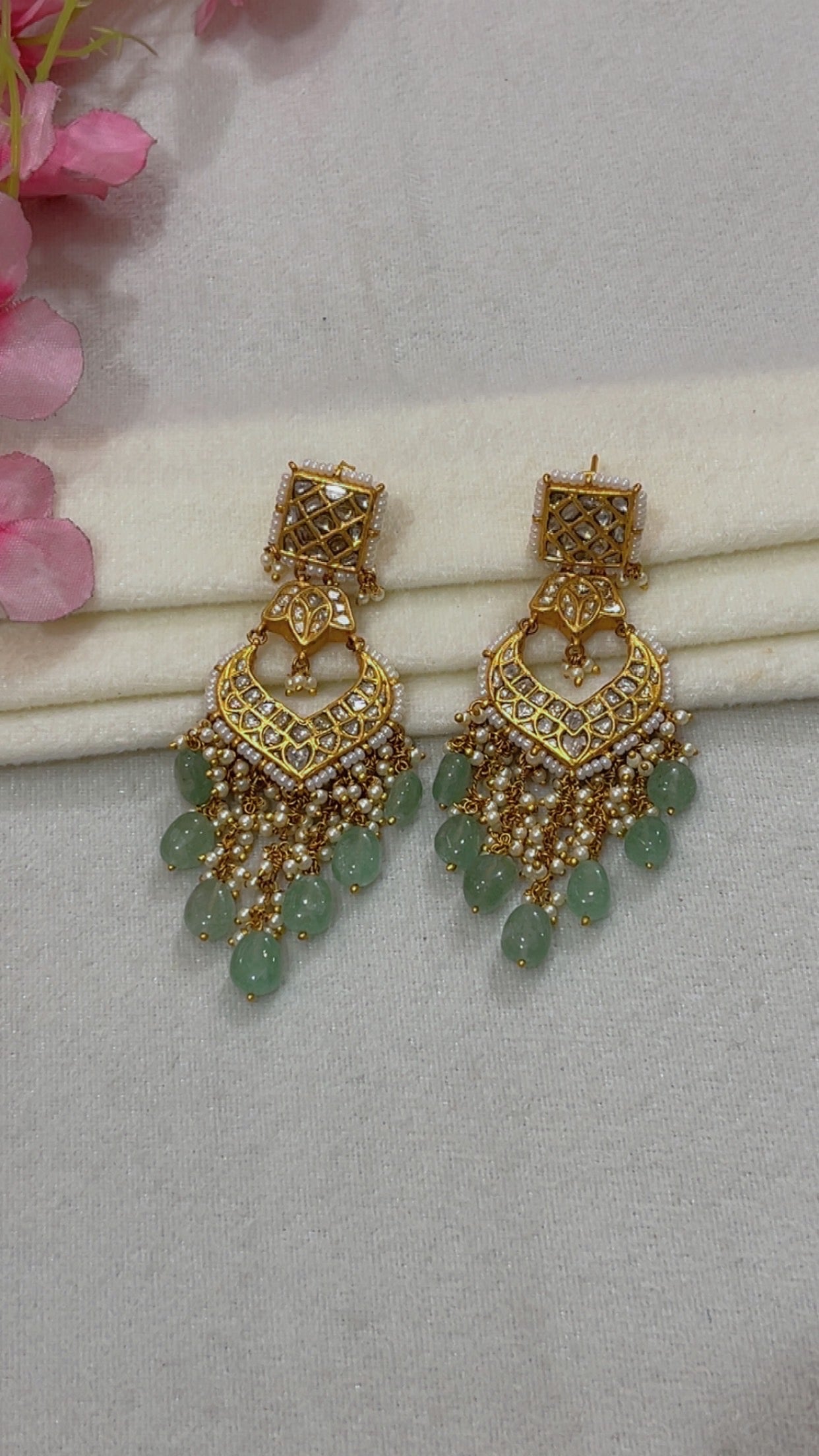 Designer 22k Gold Hallmarked Earrings