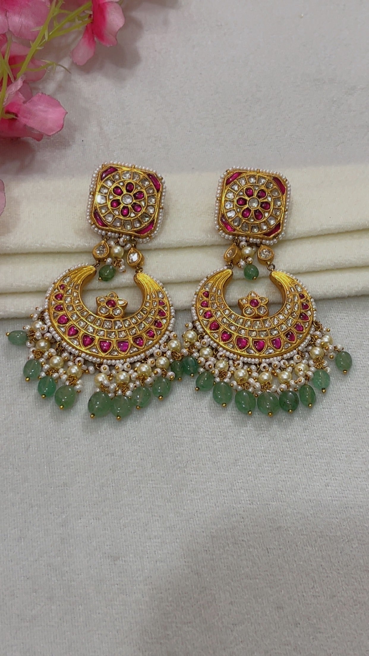 Designer 22k Gold Hallmarked Earrings