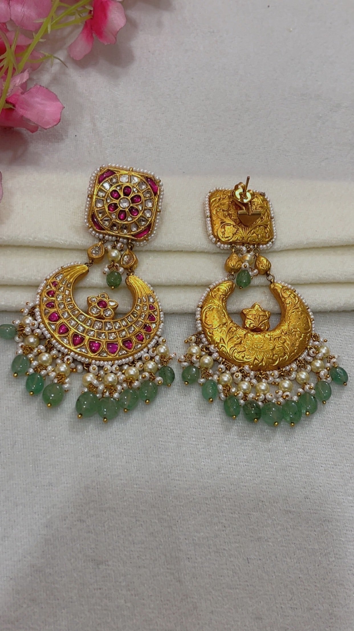 Designer 22k Gold Hallmarked Earrings
