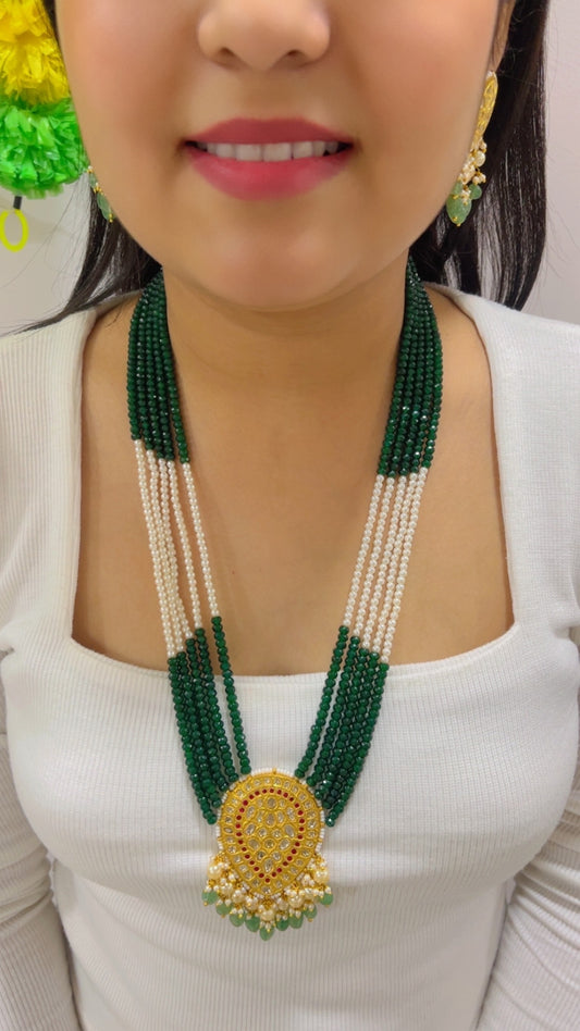 22K Gold Hallmarked Diamond Polki Necklace Jewelry