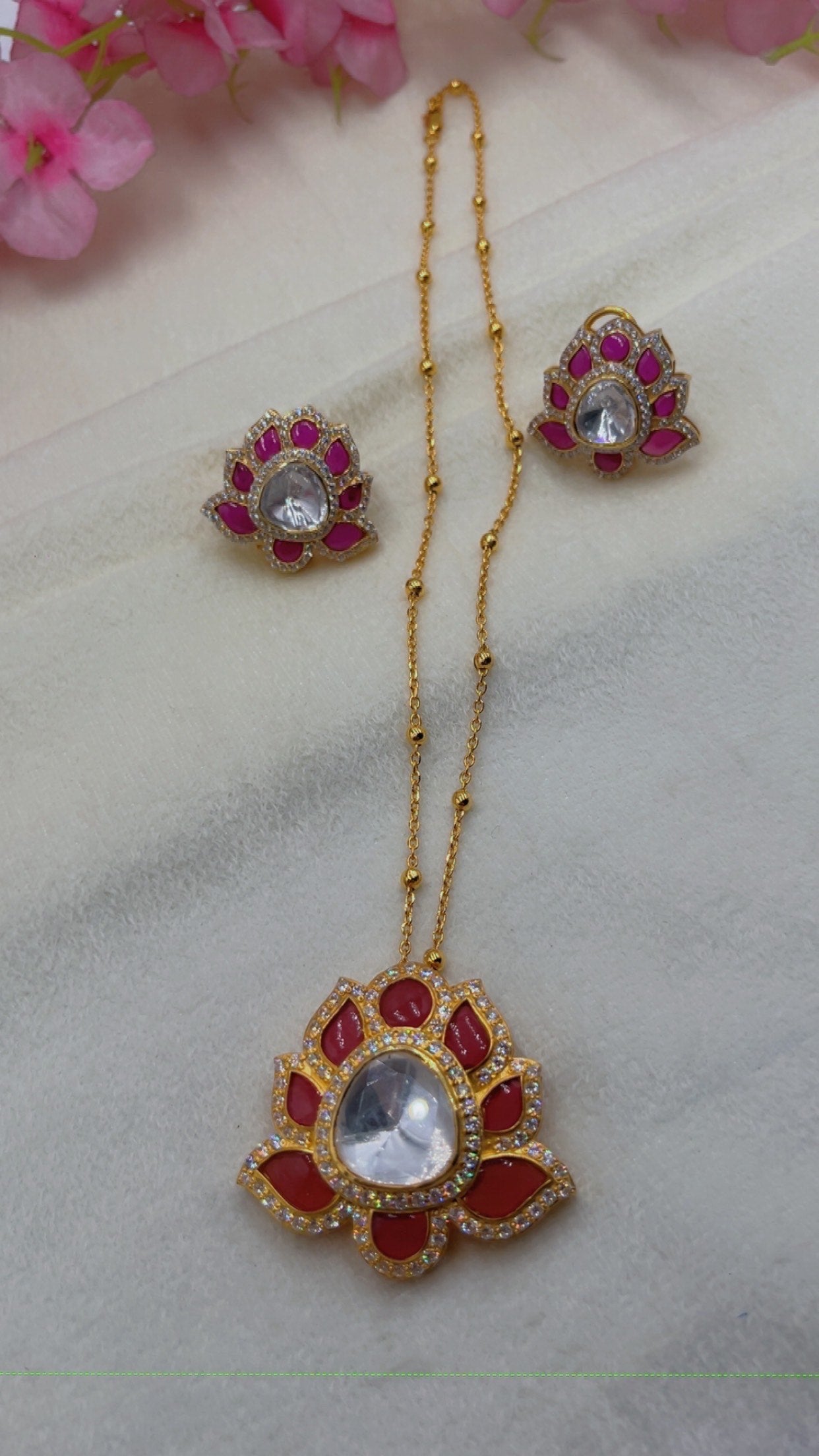 925 Silver Chain Pendant Set Necklace Jewelry