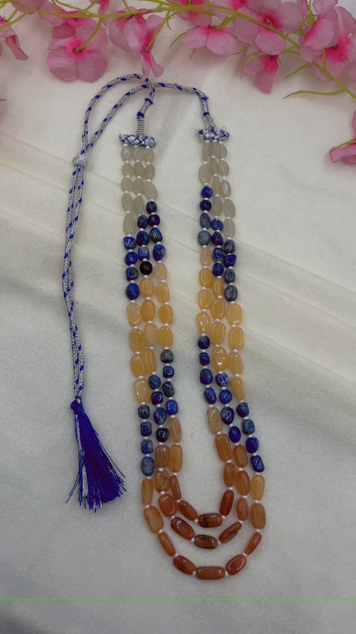 Natural Multi Gemstone Beads Necklace Jewelry
