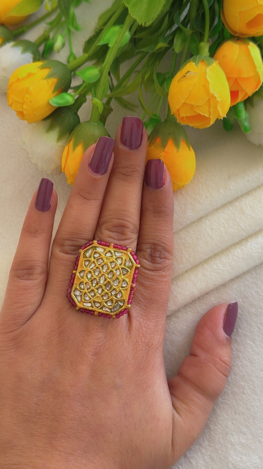 Designer 22k Gold Hallmarked Adjustable Ring