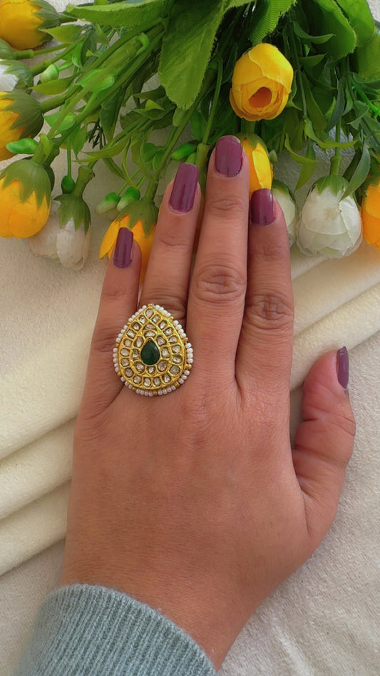 Designer 22k Gold Hallmarked Adjustable Ring