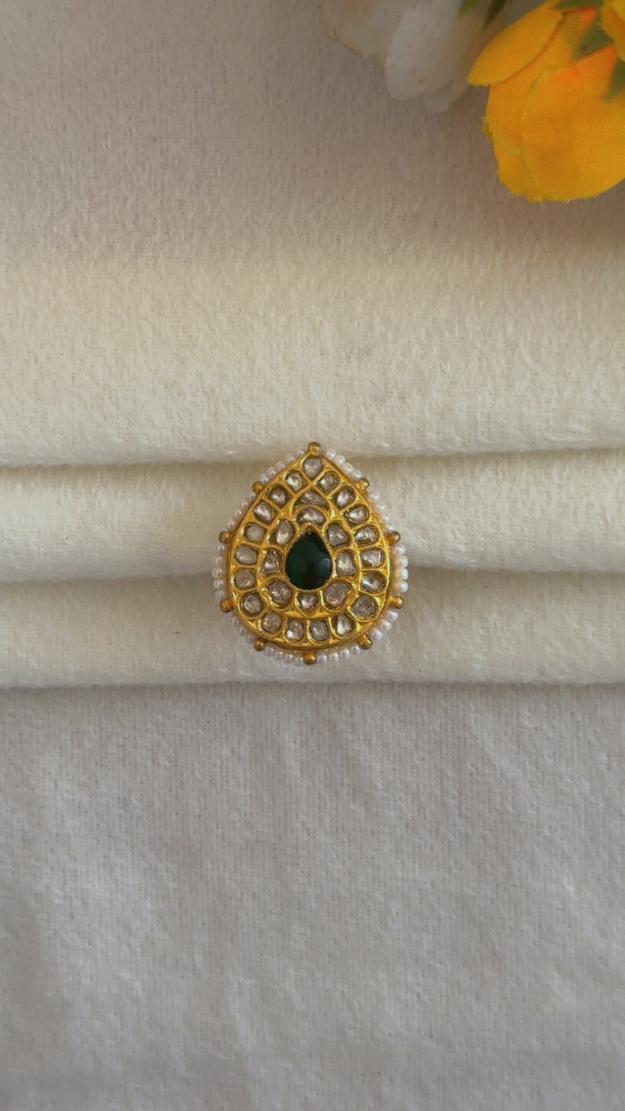 Designer 22k Gold Hallmarked Adjustable Ring