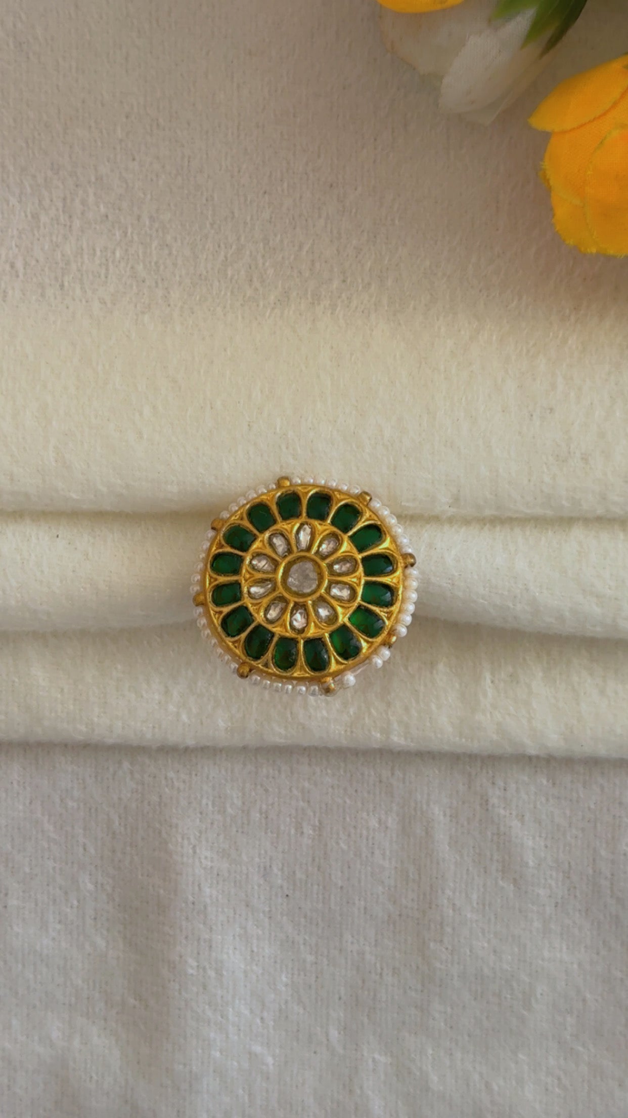 Designer 22k Gold Hallmarked Adjustable Ring