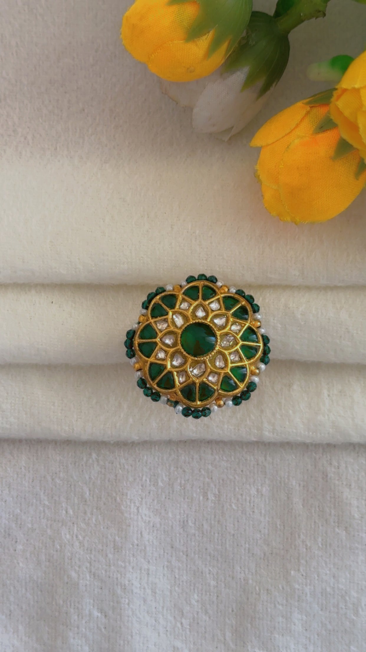 Designer 22k Gold Hallmarked Adjustable Ring