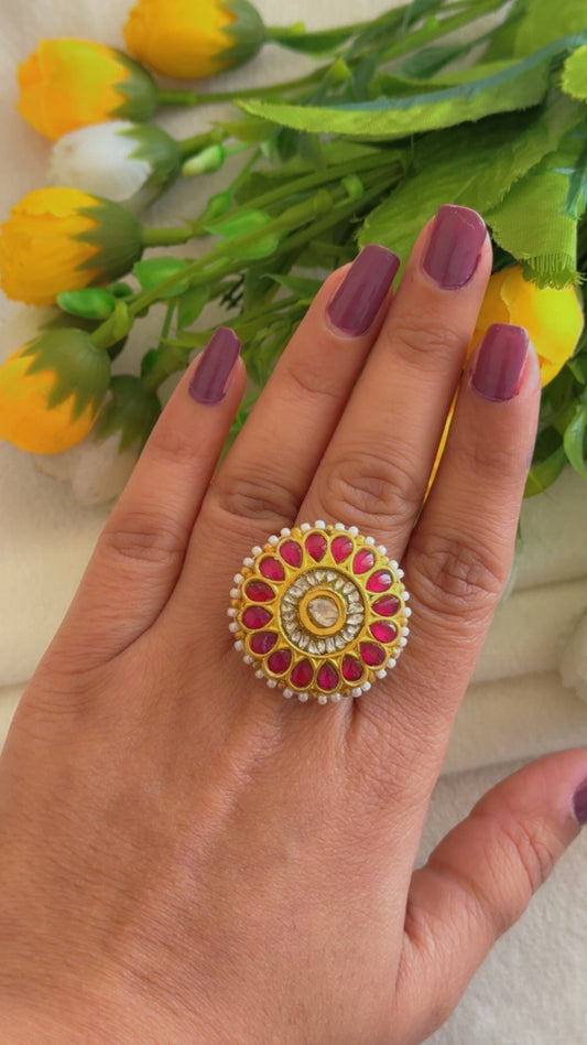 Designer 22k Gold Hallmarked Adjustable Ring