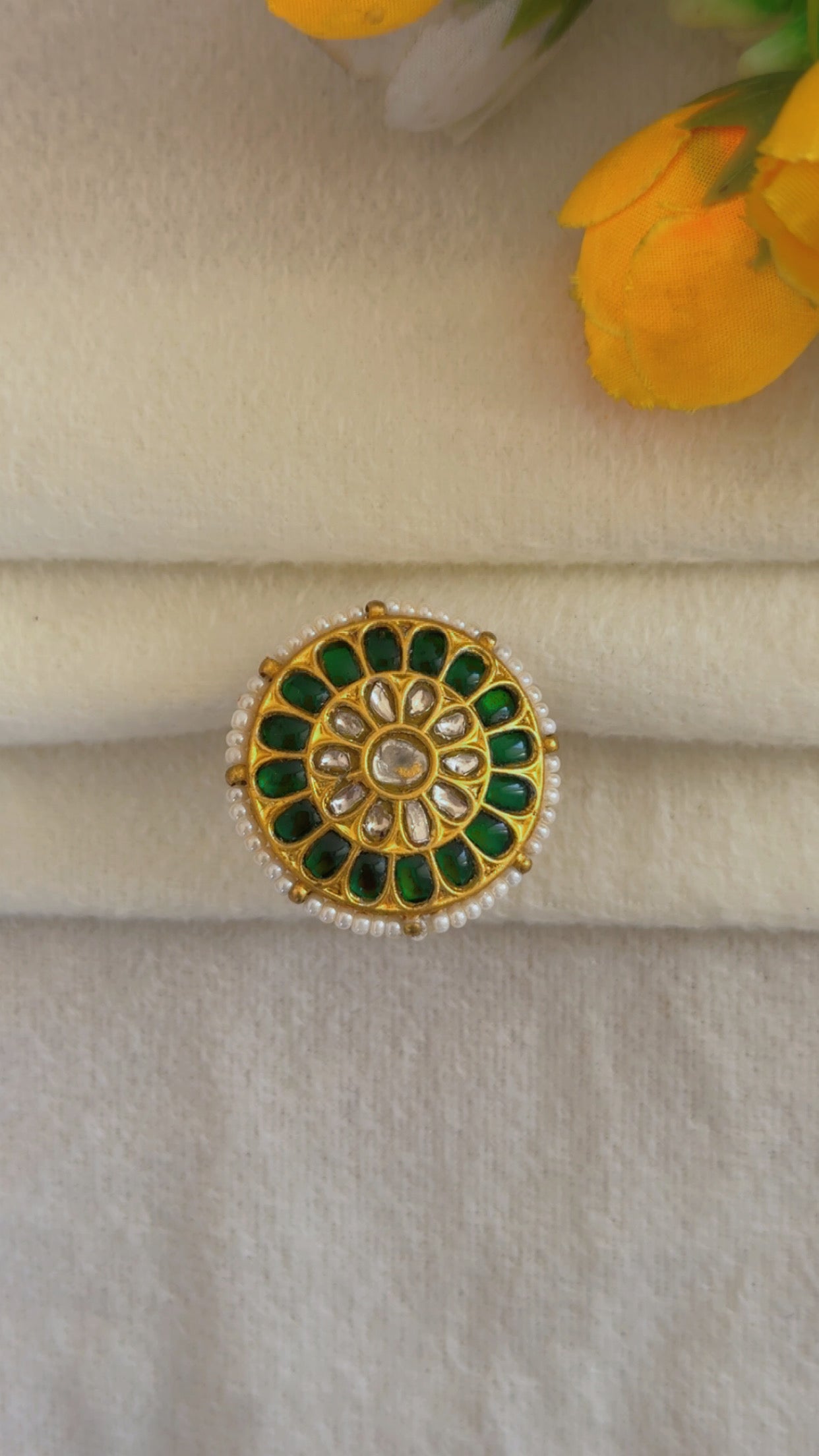 Designer 22k Gold Hallmarked Adjustable Ring