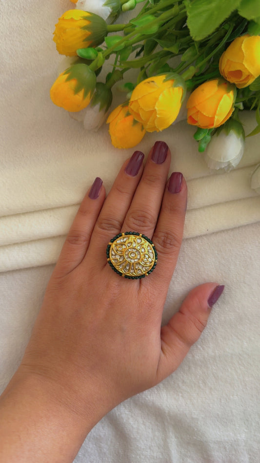 Designer 22k Gold Hallmarked Adjustable Ring