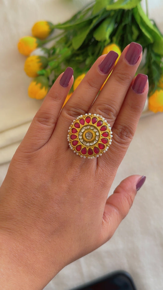 Designer 22k Gold Hallmarked Adjustable Ring