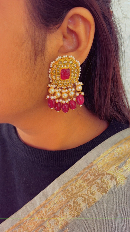 Designer 22k Gold Hallmarked Earrings