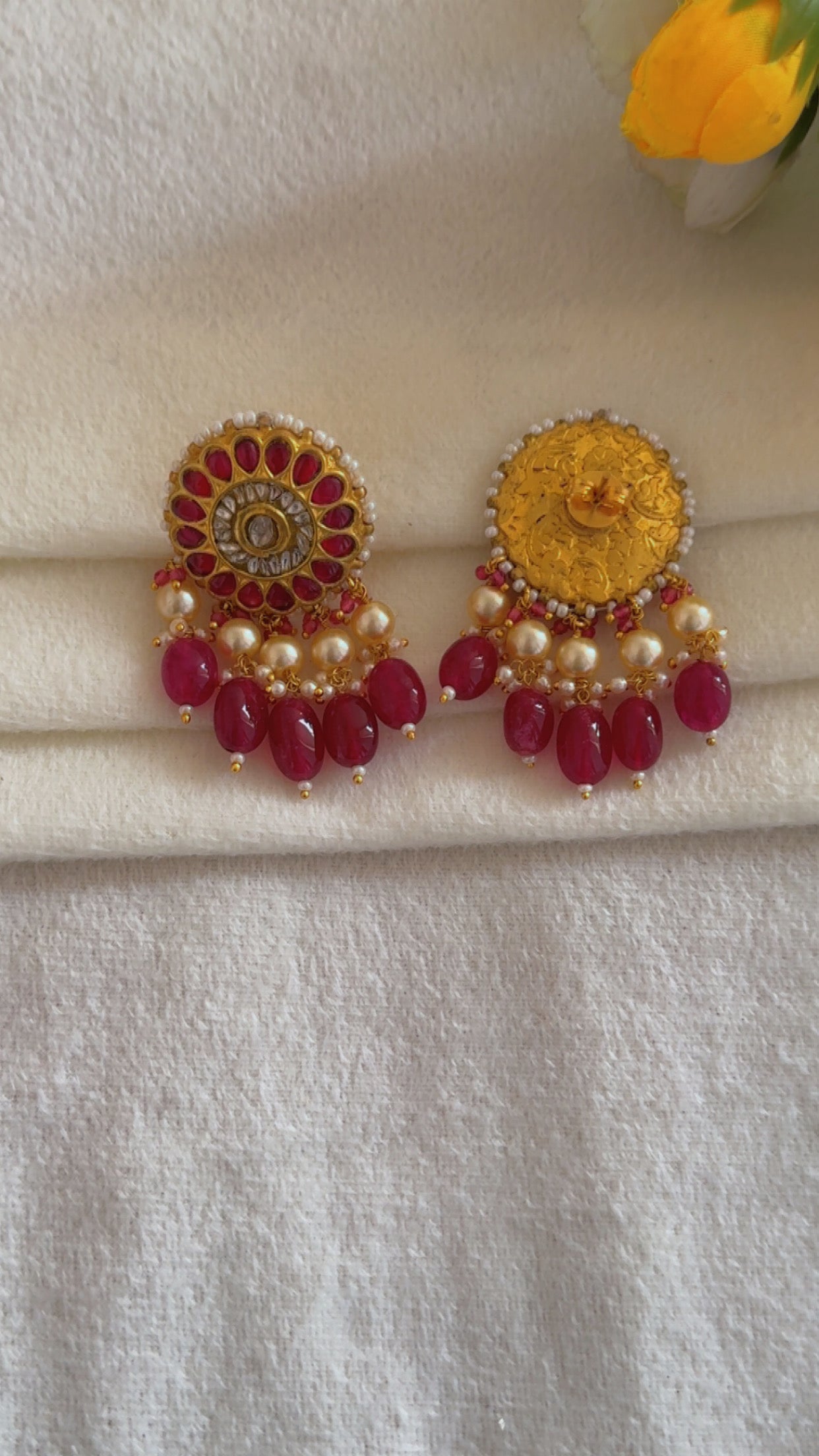 Designer 22k Gold Hallmarked Earrings