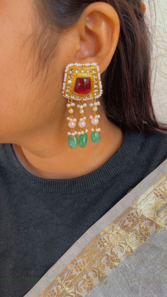 Designer 22k Gold Hallmarked Earrings